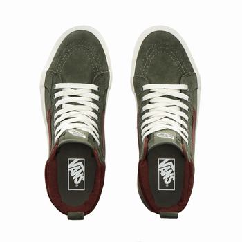 Damske Zimne Topanky Vans Sk8-Hi MTE Tmavo Zelene VA59INQES